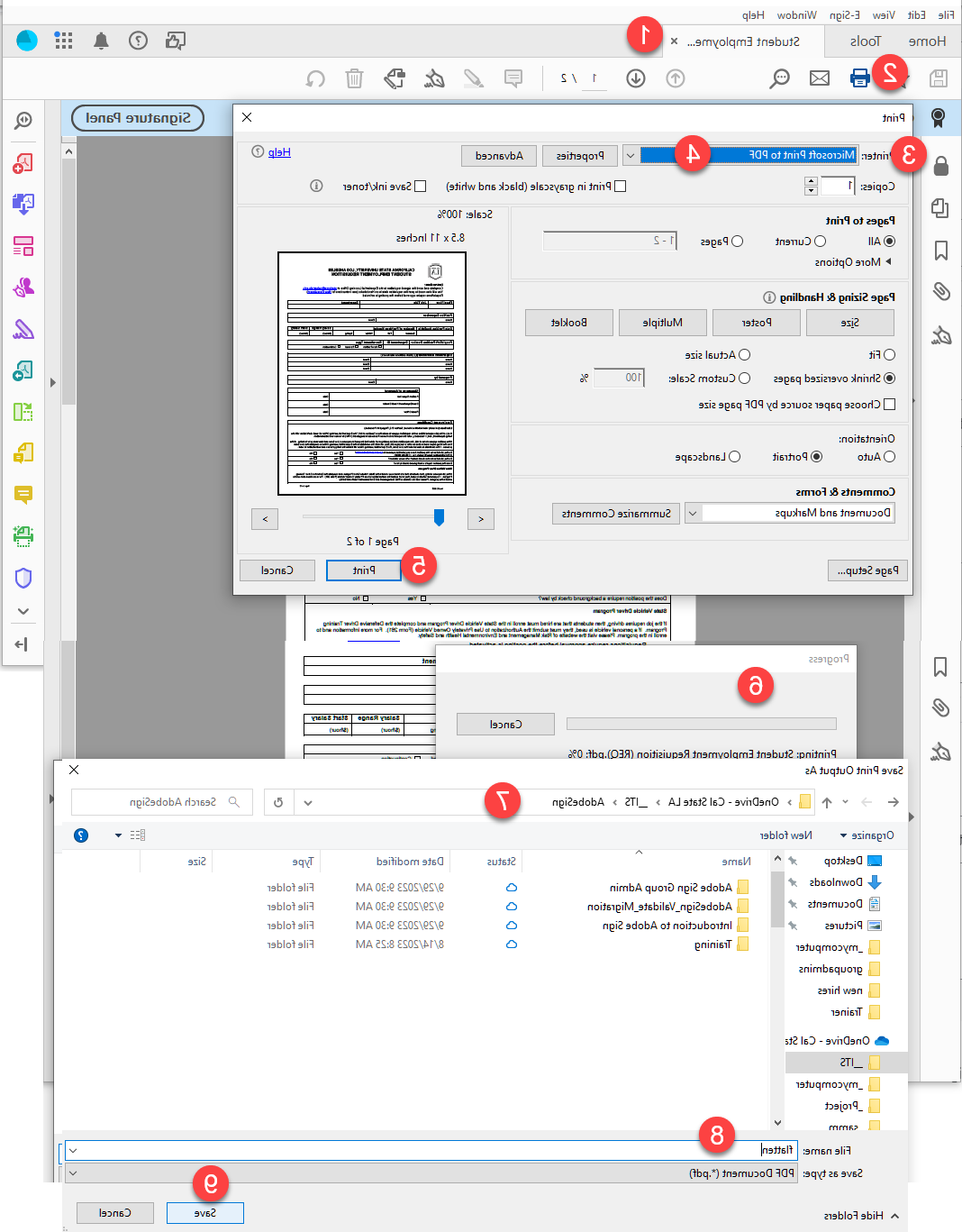 扁平化PDF-打印到微软打印到PDF