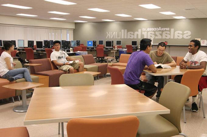 Salazar Hall Link lounge area