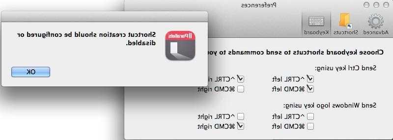 Preference Settings - 选择 keyboard shortcuts