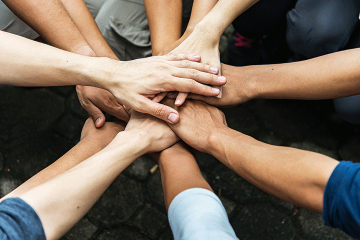 Team Holding Hands