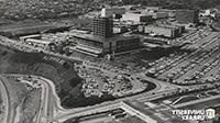 Cal State LA after the construction of Salazar Hall and Simpson Tower, the naming of which was highly contentious ca. 1968